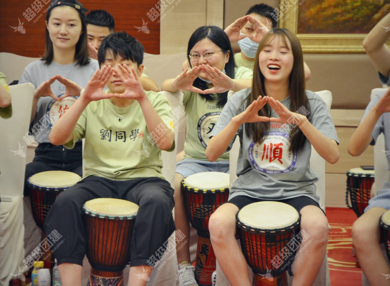 「鼓舞飞扬 舞动青春」燃情非洲鼓主题团建流程图片