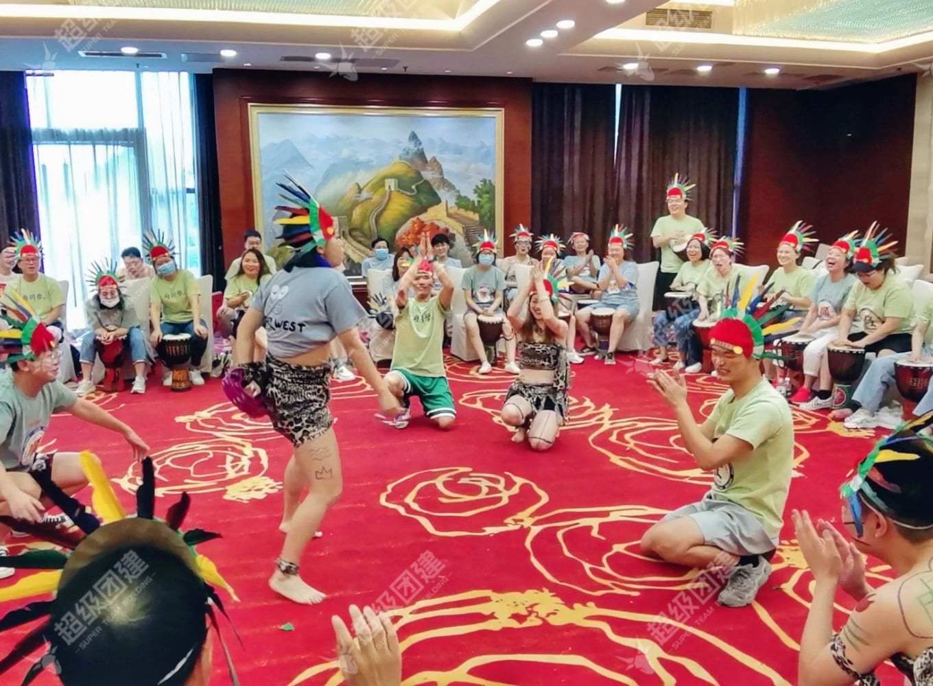 「鼓舞飞扬 舞动青春」燃情非洲鼓主题团建流程图片
