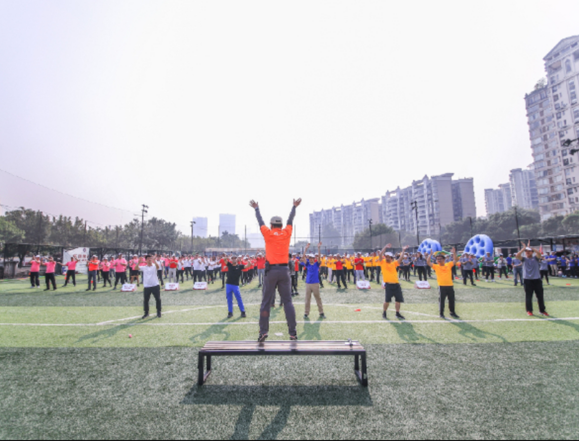 「乐工作 趣运动」趣味运动会流程图片